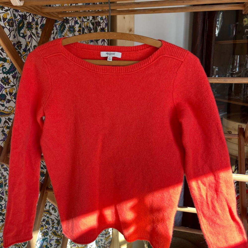 Coral Madewell, 100% merino sweater